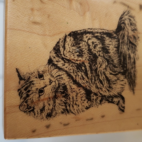 2 Cat Stamps Cat Stamps for Crafts Cat Stamp - Picture 6 of 12